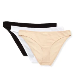 Skin Organic Pima Cotton Bikini Panty - 3 Pack OJP3R -Pour Moi Bikinis Shop skin skn01 ojp3r cs2