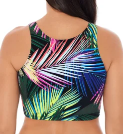 Skinny Dippers Bright Lights Shirr Thing Adjustable Crop Swim Top 6533336 -Pour Moi Bikinis Shop skinny dippers skdp01 6533336 cs1