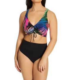 Skinny Dippers Bright Lights Shirr Thing Adjustable Crop Swim Top 6533336 -Pour Moi Bikinis Shop skinny dippers skdp01 6533336 cs2