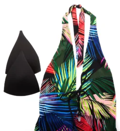 Skinny Dippers Bright Lights Sirene Halter One Piece Swimsuit 6533338 -Pour Moi Bikinis Shop skinny dippers skdp01 6533338 cs5