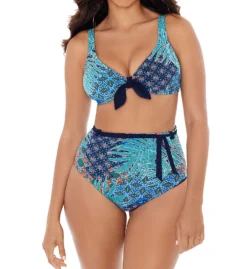 Skinny Dippers Mille Fiore St Tropez Tie Front Bralette Swim Top 6533357 -Pour Moi Bikinis Shop skinny dippers skdp01 6533357 cs1