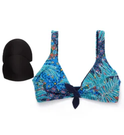 Skinny Dippers Mille Fiore St Tropez Tie Front Bralette Swim Top 6533357 -Pour Moi Bikinis Shop skinny dippers skdp01 6533357 cs5