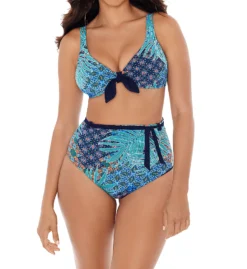 Skinny Dippers Mille Fiore Cherry Dip Belted Sash Swim Bottom 6533358 -Pour Moi Bikinis Shop skinny dippers skdp01 6533358 cs1