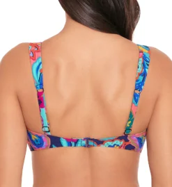 Skinny Dippers Tapestry Soomi Tab Front Bralette Swim Top 6540340 -Pour Moi Bikinis Shop skinny dippers skdp01 6540340 bs