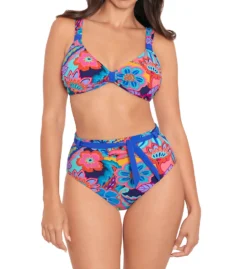 Skinny Dippers Tapestry Cherry Dip Belted Sash Swim Bottom 6540341 -Pour Moi Bikinis Shop skinny dippers skdp01 6540341 cs1