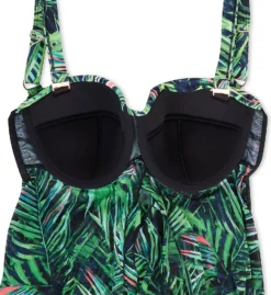 Smart And Sexy Full Busted Ruffle Twist Bandeau Tankini Swim Top SA623 -Pour Moi Bikinis Shop smart and sexy ssxy01 sa623 cs6