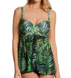 Smart And Sexy Full Busted Ruffle Twist Bandeau Tankini Swim Top SA623