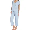 Softies By Paddi Murphy Cali Short Sleeve Capri PJ Set 9956-2 -Pour Moi Bikinis Shop softies by paddi murphy sof001 9956 2 gs