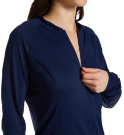 Speedo Active Full Zip Long Sleeve Color Block Rashguard 7734314 -Pour Moi Bikinis Shop speedo spdo01 7734314 cs1