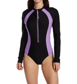 Speedo Active Zip Front Long Sleeve Swim Paddle Suit 7734350