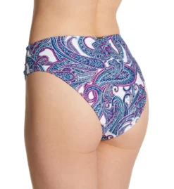 Sunsets Regatta Paisley Tessa Tie High Rise Swim Bottom 29BRP -Pour Moi Bikinis Shop sunsets suns01 29brp bs