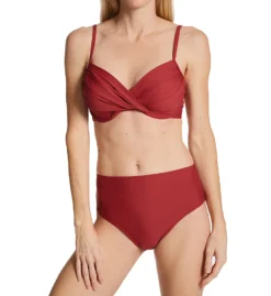 Sunsets Tuscan Red High Road Swim Bottom 30BTR -Pour Moi Bikinis Shop sunsets suns01 30btr cs1