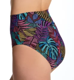 Sunsets Panama Palms Hannah High Waist Swim Bottom 33BPPM -Pour Moi Bikinis Shop sunsets suns01 33bppm bs