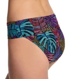 Sunsets Panama Palms Hannah High Waist Swim Bottom 33BPPM -Pour Moi Bikinis Shop sunsets suns01 33bppm cs1