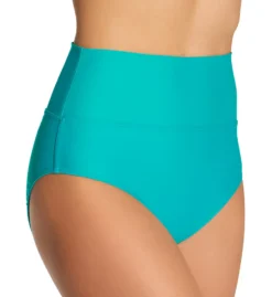Sunsets Seaside Aqua Hannah High Waist Swim Bottom 33BSA