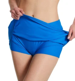 Sunsets Electric Blue Sporty Skirt Swim Bottom 40BEB -Pour Moi Bikinis Shop sunsets suns01 40beb cs1