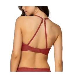 Sunsets Tuscan Red Crossroads Underwire Swim Top 52TR -Pour Moi Bikinis Shop sunsets suns01 52tr cs4