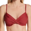 Sunsets Tuscan Red Crossroads Underwire Swim Top 52TR -Pour Moi Bikinis Shop sunsets suns01 52tr gs