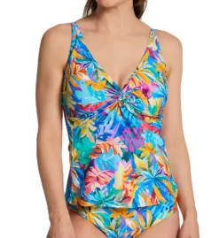 Sunsets Alegria Forever Twist Front Tankini Swim Top 77AL
