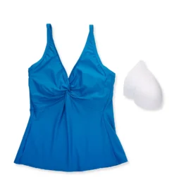 Sunsets Electric Blue Forever Tankini Swim Top 77EB -Pour Moi Bikinis Shop sunsets suns01 77eb cs6