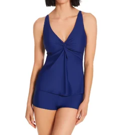Sunsets Indigo Forever Tankini Swim Top 77I -Pour Moi Bikinis Shop sunsets suns01 77i cs1