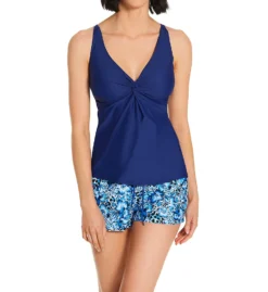 Sunsets Indigo Forever Tankini Swim Top 77I -Pour Moi Bikinis Shop sunsets suns01 77i cs2