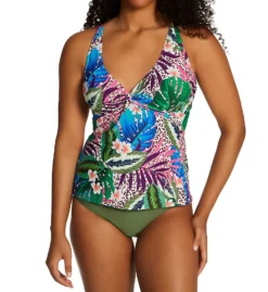 Sunsets Island Safari Forever Tankini Swim Top 77IS -Pour Moi Bikinis Shop sunsets suns01 77is cs4