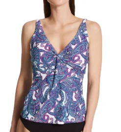 Sunsets Regatta Paisley Forever Tankini Swim Top 77RP -Pour Moi Bikinis Shop sunsets suns01 77rp fs