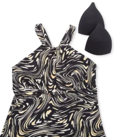 Sunsets Across The Universe Mia High Neck Tankini Swim Top 87TATU -Pour Moi Bikinis Shop sunsets suns01 87tatu cs5