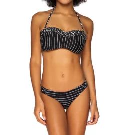 Swim Systems Black Sand Ellie Reversible Tab Side Swim Bottom B309BS -Pour Moi Bikinis Shop swim systems swim01 b309bs cs1