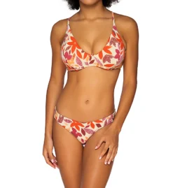 Swim Systems Pressed Petals Ellie Reversible Tab Side Bottom B309PP -Pour Moi Bikinis Shop swim systems swim01 b309pp cs1