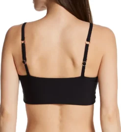 Swim Systems Black Sivan Crop Swim Top T530B -Pour Moi Bikinis Shop swim systems swim01 t530b bs