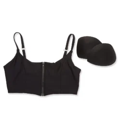 Swim Systems Black Sivan Crop Swim Top T530B -Pour Moi Bikinis Shop swim systems swim01 t530b cs6