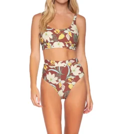 Swim Systems Desert Blooms Teagan Tank Swim Top T532DB -Pour Moi Bikinis Shop swim systems swim01 t532db cs3