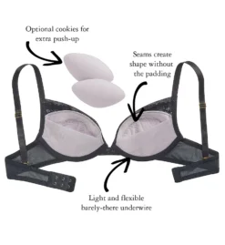 The Little Bra Company Monroe Underwire Lace Push Up Bra Z009 -Pour Moi Bikinis Shop the little bra company lilb01 z009 cs4