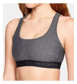 Under Armour Armour Crossback Heather Mid Impact Sports Bra 1310459