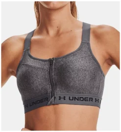 Under Armour Armour High Crossback Wireless Zip Sports Bra 1360573
