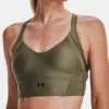 Under Armour HeatGear Infinity Medium Impact Ribbed Sports Bra 1365772 -Pour Moi Bikinis Shop under armour ua01 1365772 gs