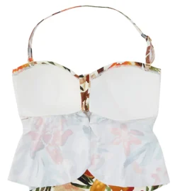 Vince Camuto Seychelles Floral Tie Front Bandini Swim Top V01724 -Pour Moi Bikinis Shop vince camuto vc01 v01724 cs6