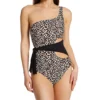 Vince Camuto Tanzania Cheetah One Shoulder One Piece Swimwuit V04626 -Pour Moi Bikinis Shop vince camuto vc01 v04626 gs
