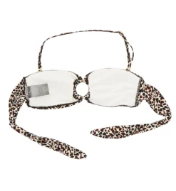 Vince Camuto Tanzania Cheetah Logo Ring Bandeau Bikini Swim Top V04678 -Pour Moi Bikinis Shop vince camuto vc01 v04678 cs5