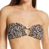 Vince Camuto Tanzania Cheetah Logo Ring Bandeau Bikini Swim Top V04678 -Pour Moi Bikinis Shop vince camuto vc01 v04678 gs