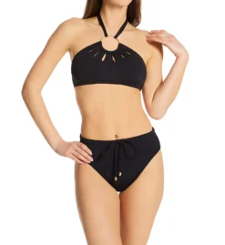 Vince Camuto Serengeti Shades Logo Ring Halter Bikini Swim Top V09737 -Pour Moi Bikinis Shop vince camuto vc01 v09737 cs1