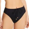 Vince Camuto Serengeti Shades Drawstring Hi Waist Swim Bottom V09738