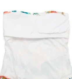 Vince Camuto Wild Oleander Belted Bandeau One Piece Swimsuit V83679 -Pour Moi Bikinis Shop vince camuto vc01 v83679 cs5