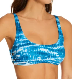 Vince Camuto Tie Dye Side Lace Bikini Swim Top V92714