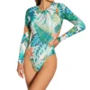 Vince Camuto Lush Tropic Long Sleeve One Piece Swimsuit V93669 -Pour Moi Bikinis Shop vince camuto vc01 v93669 gs