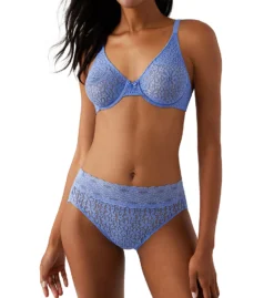 Wacoal Halo Lace Molded Underwire Bra With J-Hook 851205 -Pour Moi Bikinis Shop wacoal wac001 851205 cs6