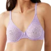 Wacoal Halo Lace Molded Underwire Bra With J-Hook 851205 -Pour Moi Bikinis Shop wacoal wac001 851205 gs