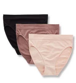 Wacoal B Smooth Hi Cut Brief Panty - 3 Pack 870275 -Pour Moi Bikinis Shop wacoal wac001 870275 cs2